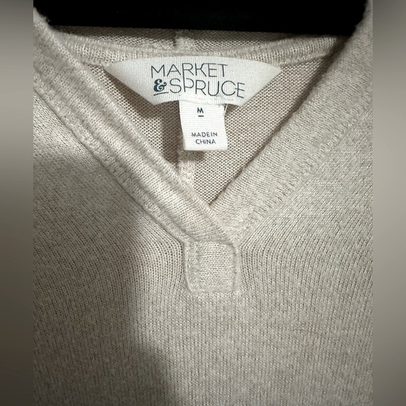 🚨Market & Spruce Dayana Raglan Colorblock Hoodie Knit Sweatshirt, Medium. - Picture 15 of 15